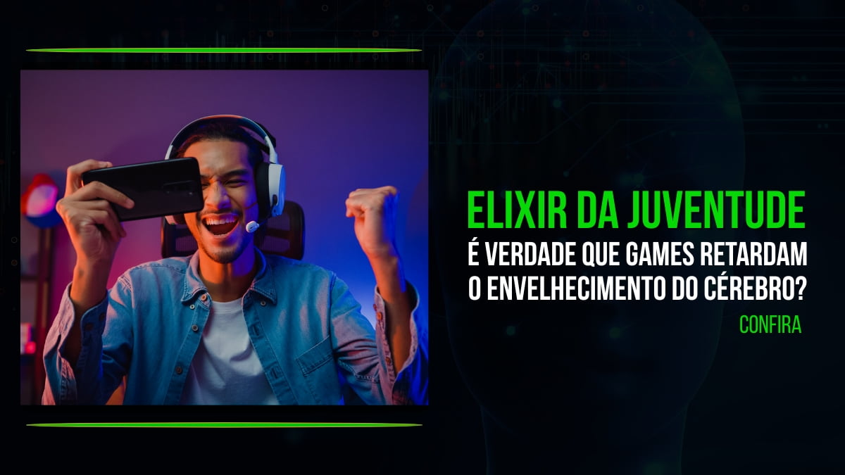 Capa de matéria sobre retardo de envelhecimento do cérebro através de jogos digitais