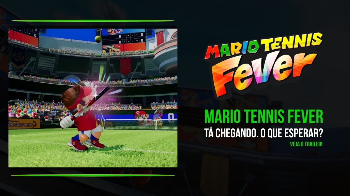 capa de artigo sobre o trailer do Mario Tennis Fever no blog oficial da comunidade MuralGamer