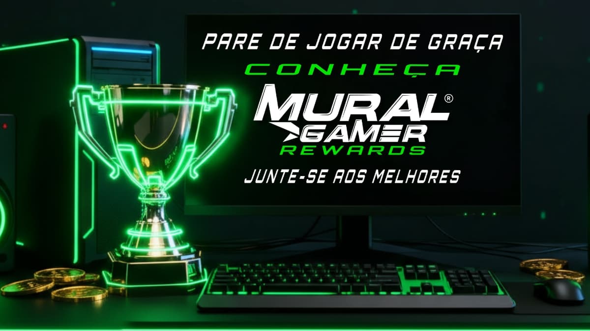 Capa de artigo sobre o Programa de Recompensas MuralGamer REWARDS. O melhor programa de recompensas para gamers e criadores de conteúdo para jogos.