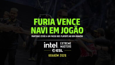 capa de matéria sobre vitória da FURIA sobre a NAVI no IEM KRAKÓW 2026