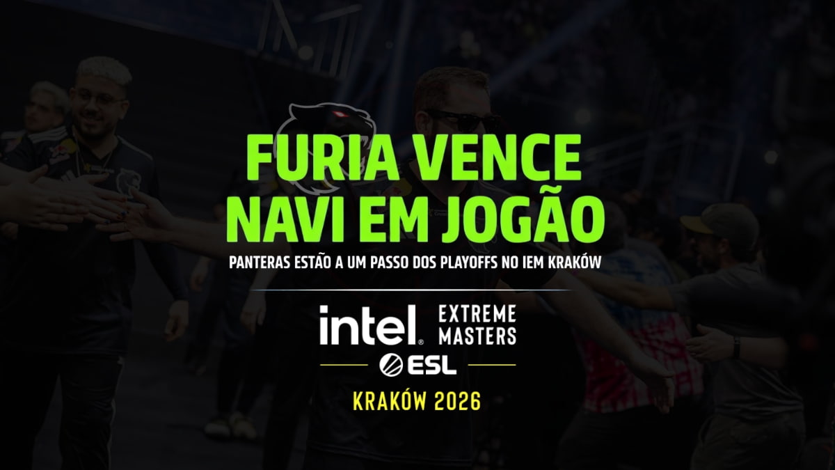 capa de matéria sobre vitória da FURIA sobre a NAVI no IEM KRAKÓW 2026
