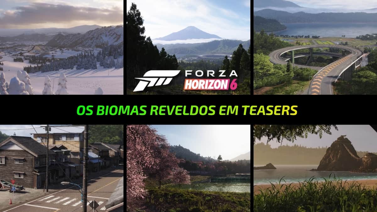Forza Horizon 6 apresenta teasers de biomas recriado do japão para um dos jogos de corrida mais aguardado de 2026.