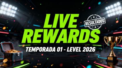 Capa de artigo sobre resultados da Live Rewards referente a temporada 01 level 2026 do programa de recompensas MuralGamer REWARDS