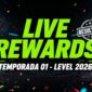 Capa de artigo sobre resultados da Live Rewards referente a temporada 01 level 2026 do programa de recompensas MuralGamer REWARDS