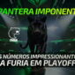 Capa de artigo sobre dados impressionantes da FURIA em Playoffs. Pantera segue imponente no cenário.