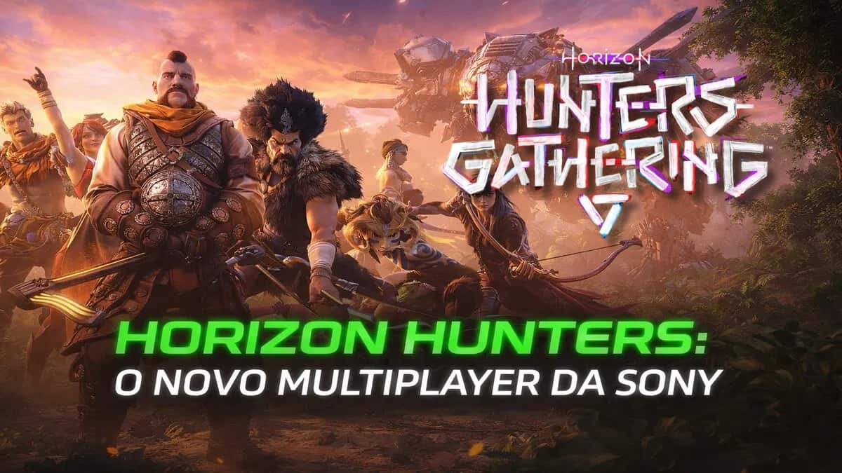 Capa de notícias sobre novidade da Sony para o Horizon Hunters Gathering novo jogo multiplayer
