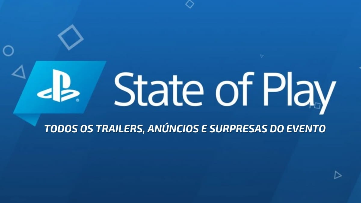 capa de artigo de resumo do State of Play 2026 - Todos Trailers, anúncios e Surpresas do evento.