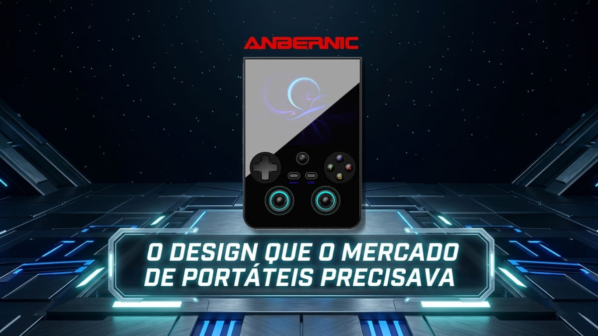 Capa de artigo sobre o próximo lançamento da anbernic. Um portátil que o mercado provavelmente vai curtir.