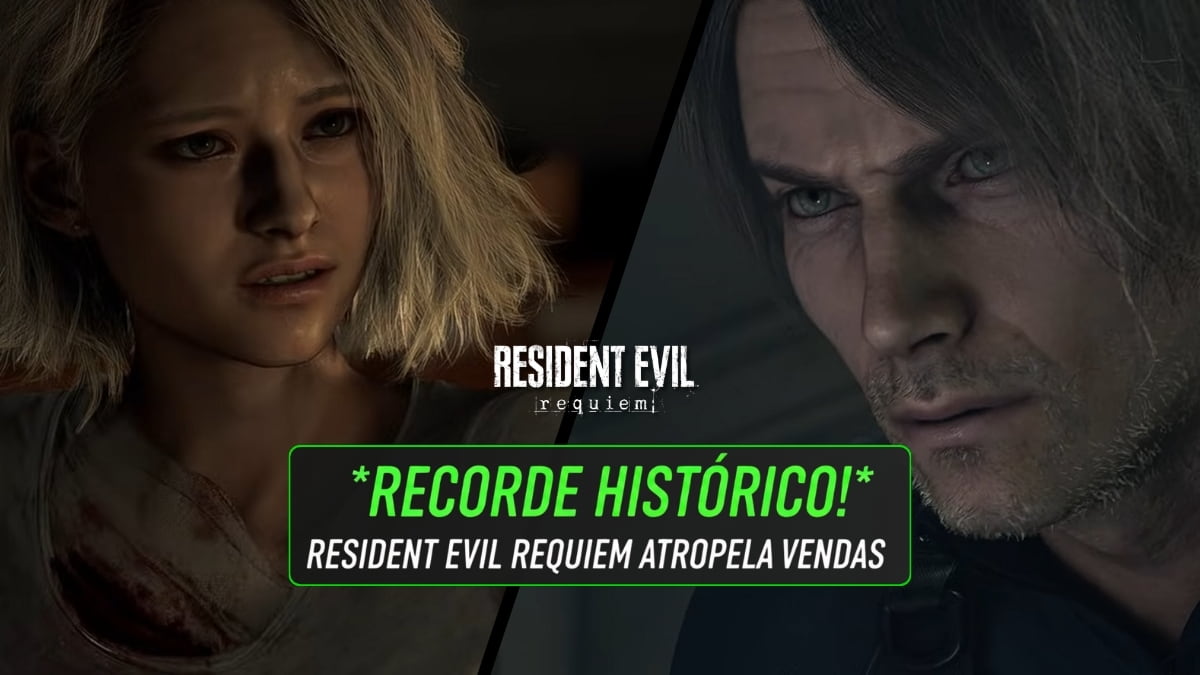 Capa de artigo sobre o sucesso de vendas do no Resident Evil Requiem RE9 e o futuro da saga.