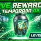Capa de Artigo sobre os resultados da Live REWARDS referente a TEMPORADA 02 LEVEL 2026 do MuralGamer REWARDS. O Melhor Programa de Recompensas para Gamers.