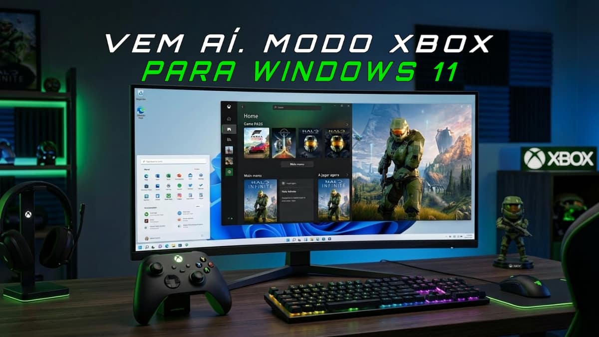 capa de artigo sobre o modo xbox para windows 11. Chegando em breve.