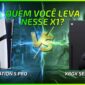 Capa de Review honesto de comparativo entre Playstation 5 Pro e Xbox Series X. E ai? Qual você levaria para casa nesse x1 de gigatnes?