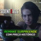 Capa de artigo sobre o preço de promoção surpreendente do Residente Evil 3 Remake na Steam.