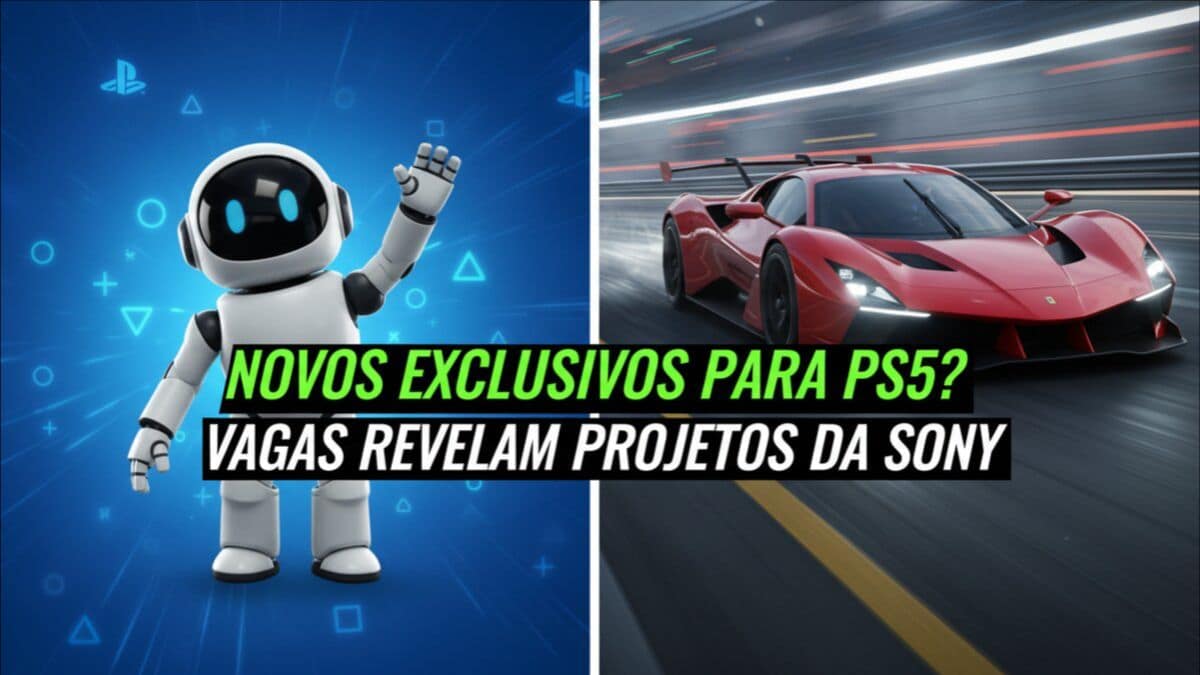 Capa de artigo sobre possível continuação de Astro Bot e Grand turismo. Vagas revelam planos da Sony.
