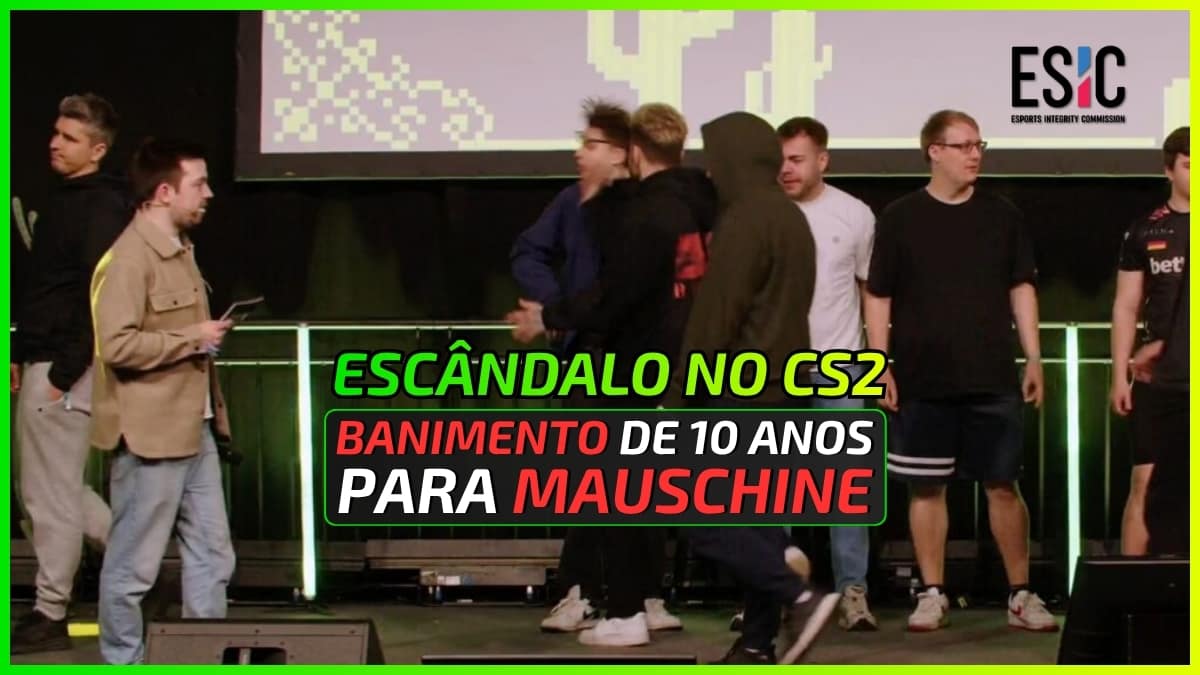 Confirmado o banimento de 10 anos para MAUschine após agreção em Spidergum. O ocorrido foi registrado ao vivo durante torneio CAGGTUS Leipzig. ESIC protocolou punição de 10 anos para jogador.