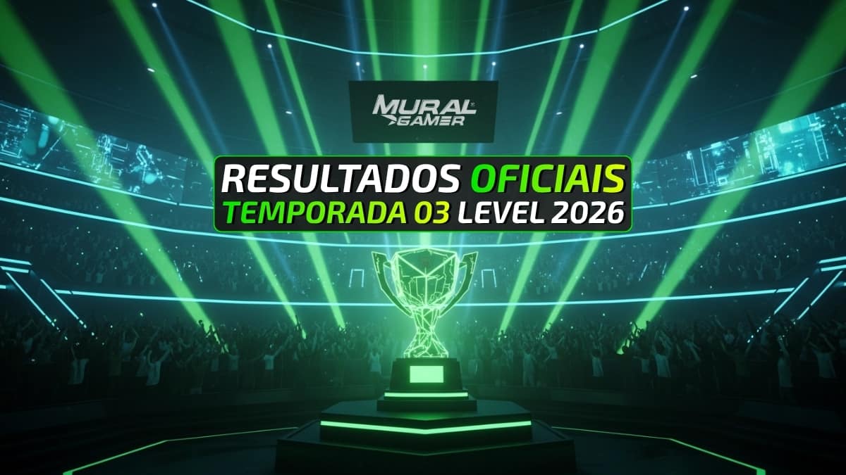 Capa de postagem sobre Resultados da Temporada 03 Level 2026 do MuralGamer REWARDS.