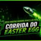 Capa de artigo sobre a última Corrida do Easter Egg do Desempate. Vencedor @CaiDentroGamers