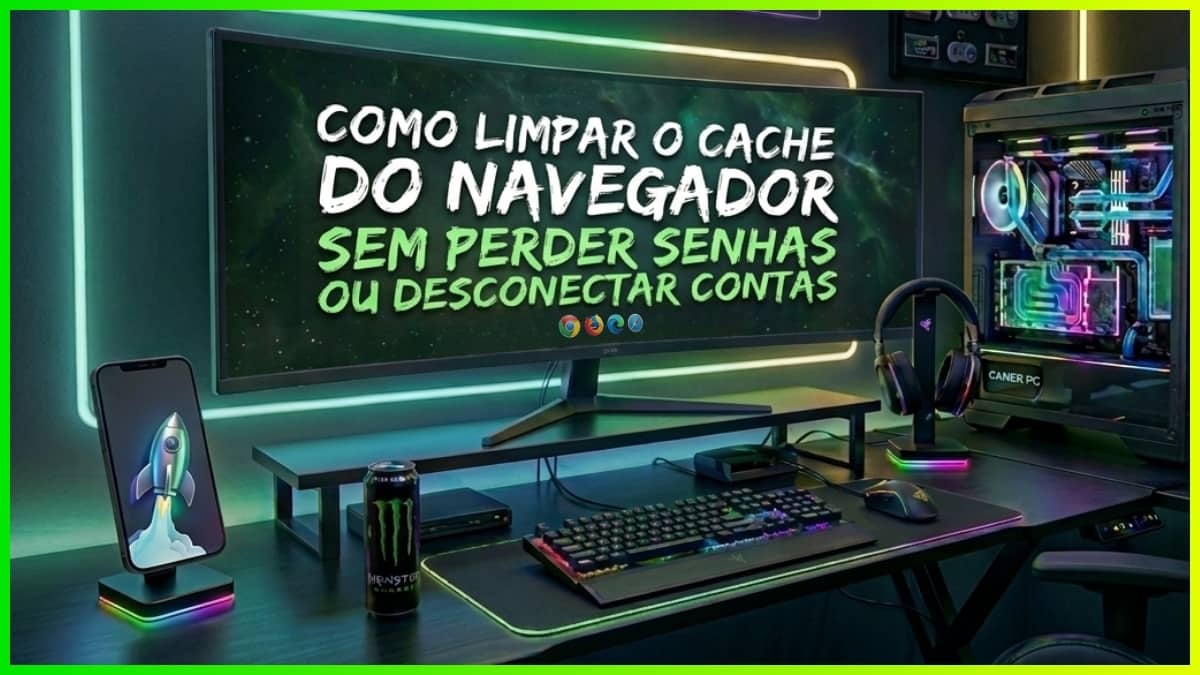 Gui de como limpar o cache do navegador sem perder senhas ou desconectar contas. Guia completo