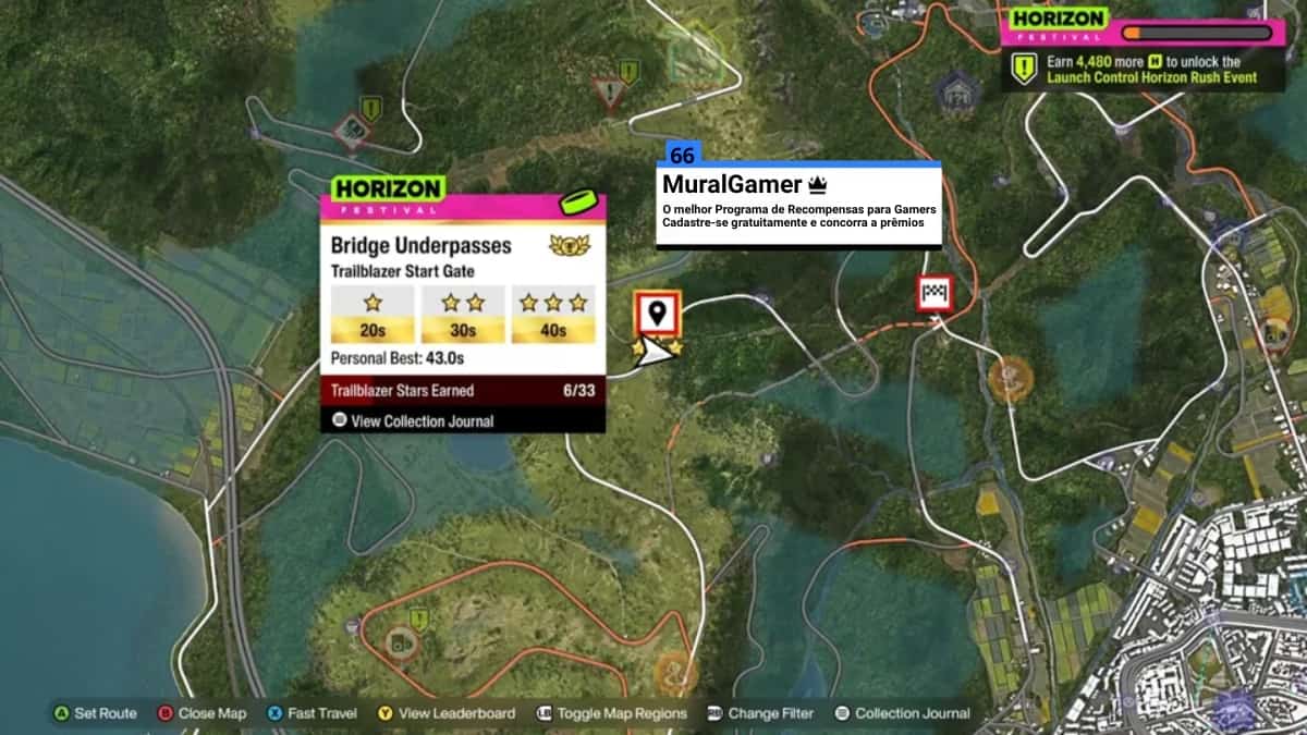 Localização do Nissan R390 (GT1) de 1998. Carro de Celeiro do Forza Horizon 6.