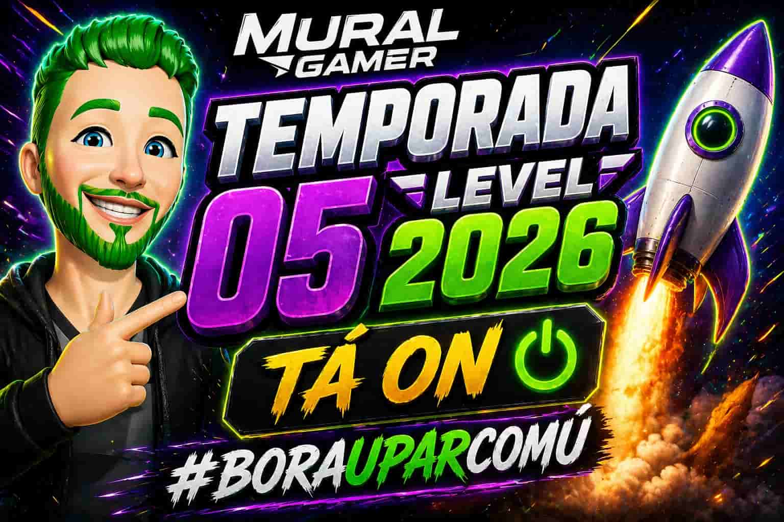 Chamada TEMPORADA 05 LEVEL 2026 tá ON