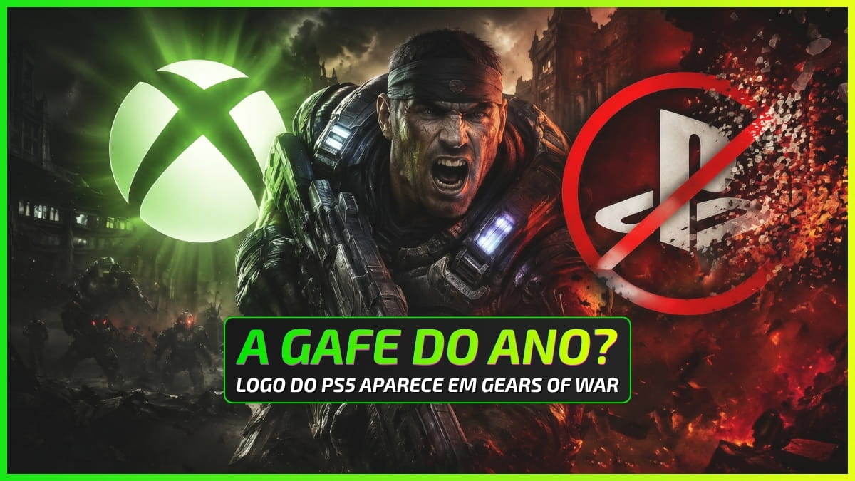 Xbox Vacila com Logotipo do PS5 em Gears of War e Internet não Perdoa