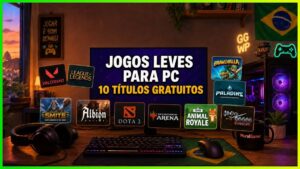 Capa de Artigo sobre Jogos Leves para PC - 10 títulos gratuitos que rodam praticamente em qualquer pc.