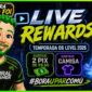 Capa de publicação da LIVE REWARDS referente temporada 06 level 2026 do Melhor Programa de Recompensas para Gamers