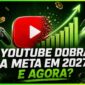 Capa de artigo sobre nova meta para monetização do Youtube que entra em vigor a partir de fevereiro de 2027.