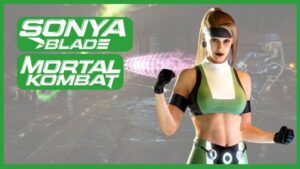 Sonya Blade - Mortal Kombat - Lenda Gamer - MuralGamer