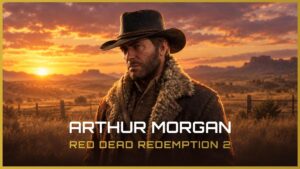 Capa de Artigo sobre Arthur Morgan – Red Dead Redemption 2. Seção Lenda Gamer do MuralGamer.