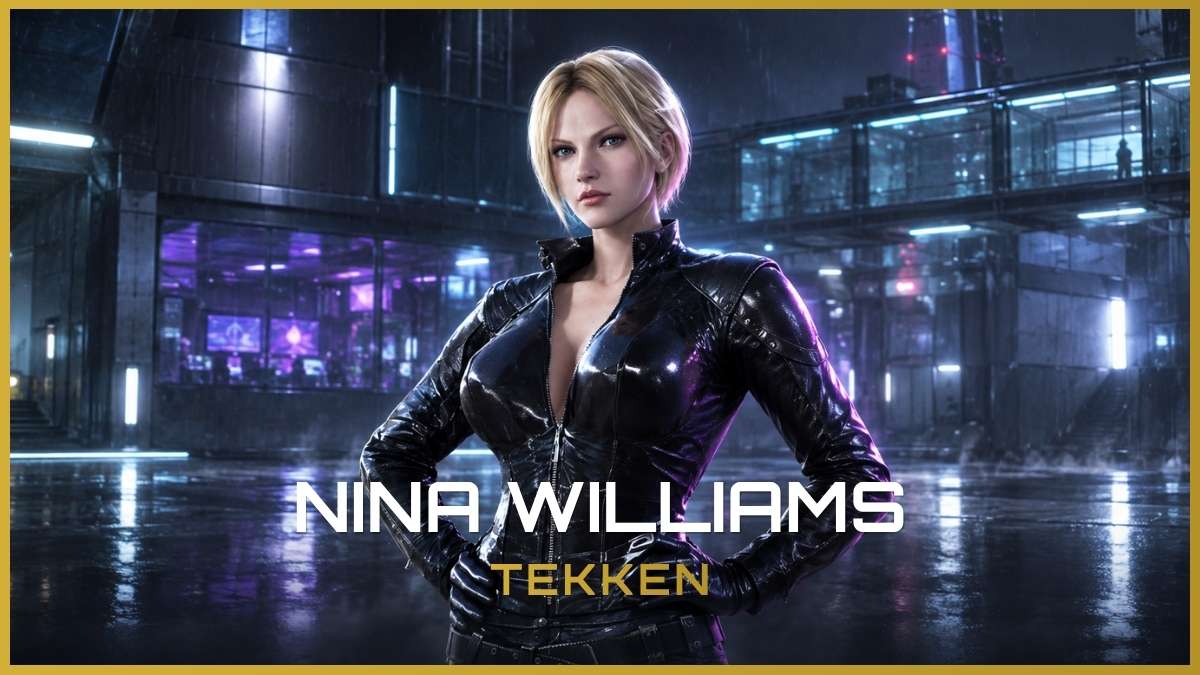 Capa de Artigo sobre Nina Williams - Tekken. Seção Lenda Gamer do MuralGamer.