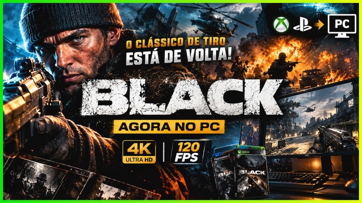 O Clássico Absoluto dos Tiros, BLACK agora está no PC - News