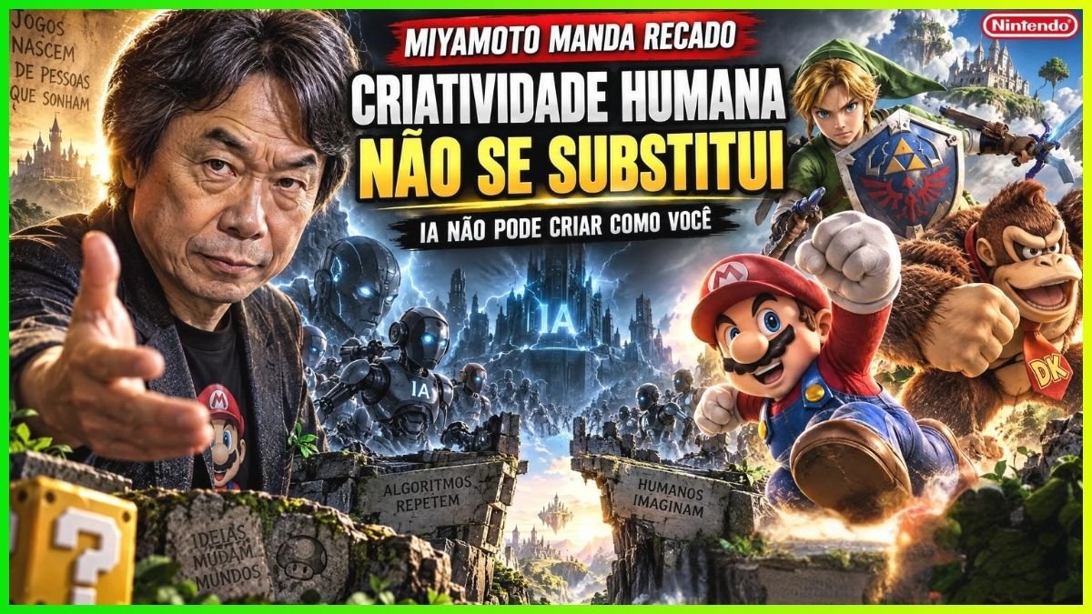 Miyamoto Diz sobre IA: “Criatividade Humana não se Substitui”