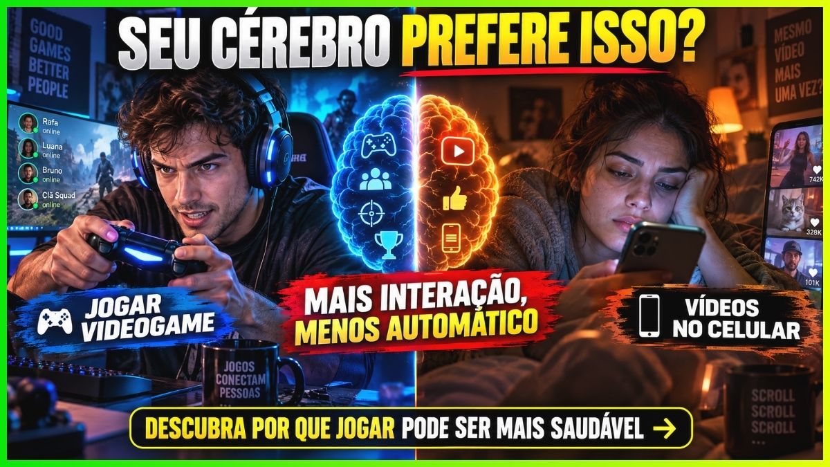 Jogar Videogame Traz mais Saúde Mental que o Celular? - News
